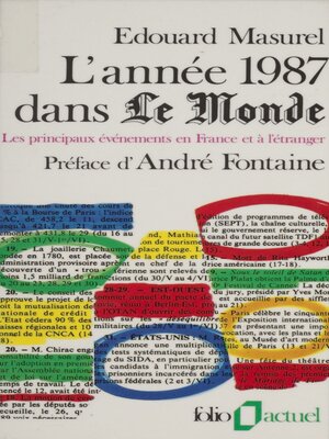 cover image of L'Année 1987 dans « Le Monde »